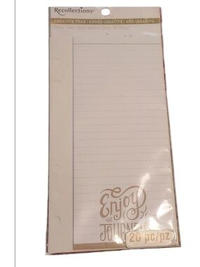 RECOLLECTIONS creative year note pad enjoy the journey 20 pc